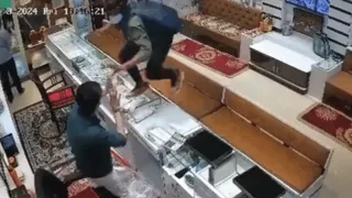 CCTV Video: Masked Robbers Loot Bhiwadi Jewellery Shop At Gunpoint; Owner Shot Dead